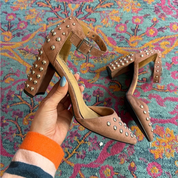 Pink Studded Heels - Picture 3 of 7